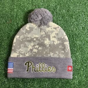 Philadelphia Phillies salute to service night SGA gamenight giveaway pom-pom Hat